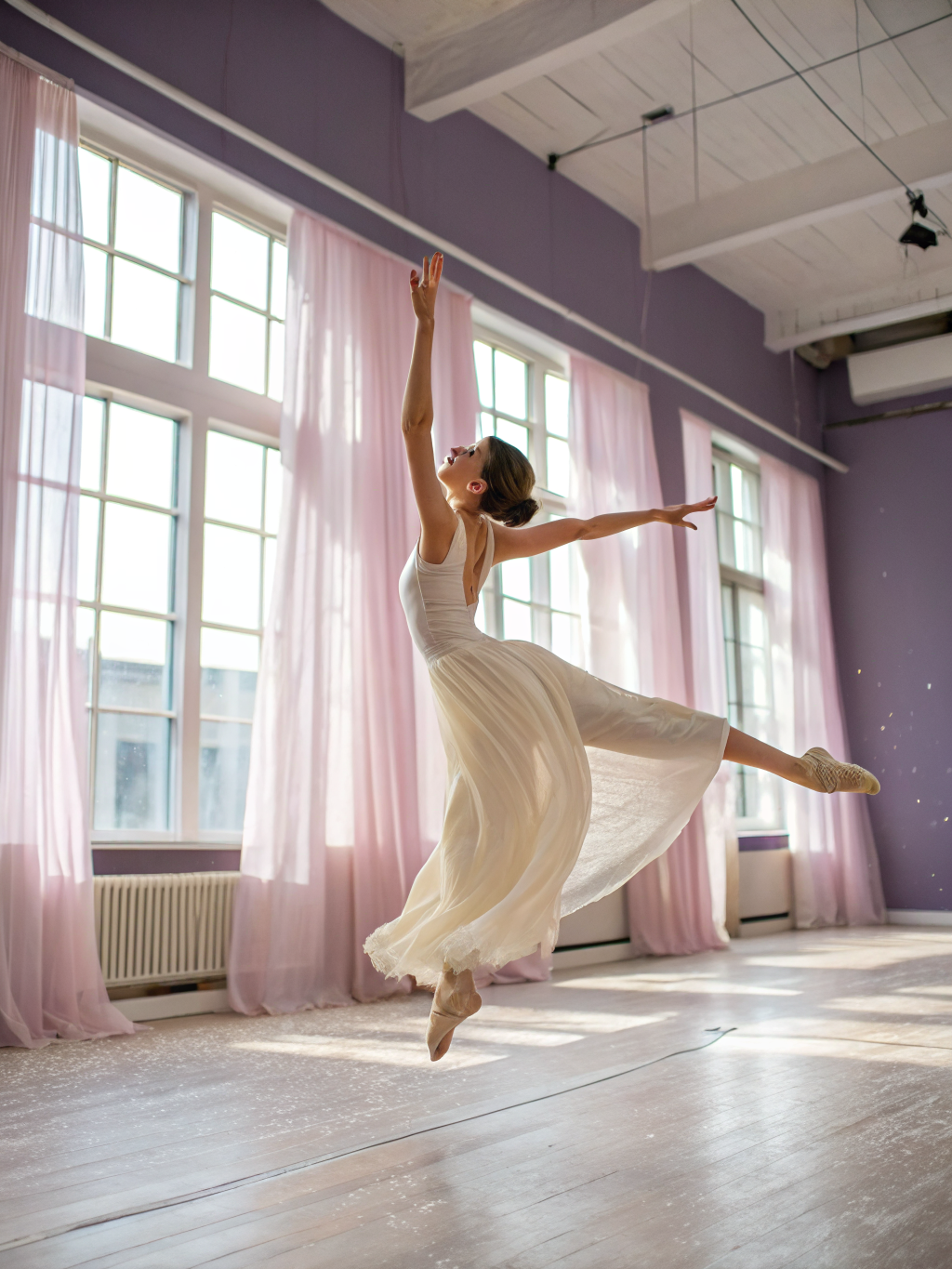Mouvement fluide de danse contemporaine